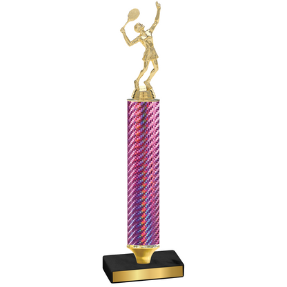 Value Pink Carbon Fiber Tennis Trophy