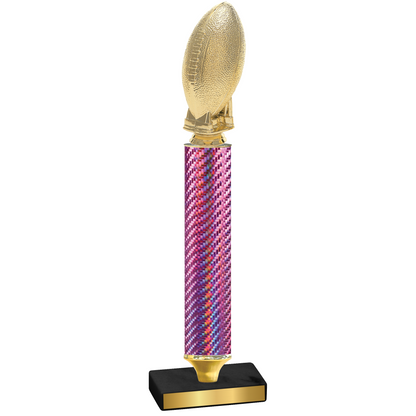 Value Pink Carbon Fiber Football Trophy