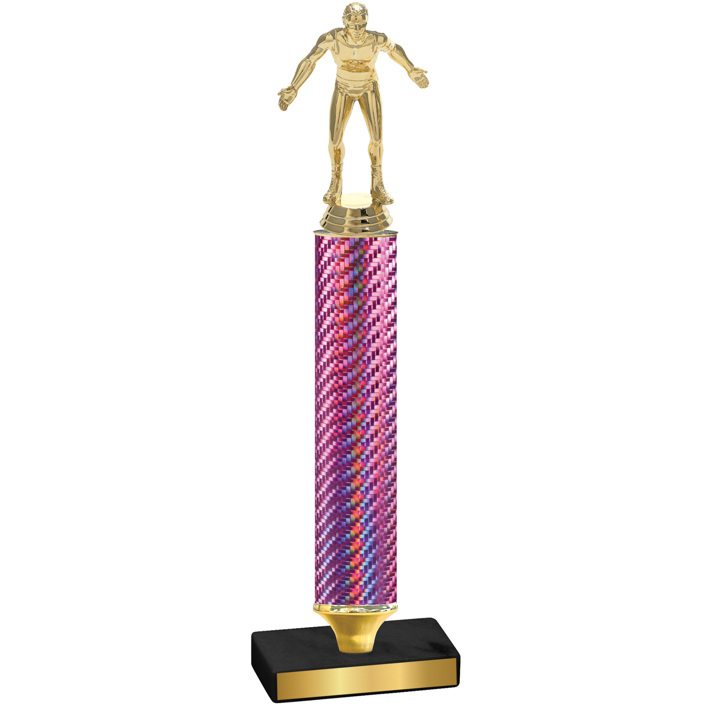 Value Pink Carbon Fiber Wrestling Trophy