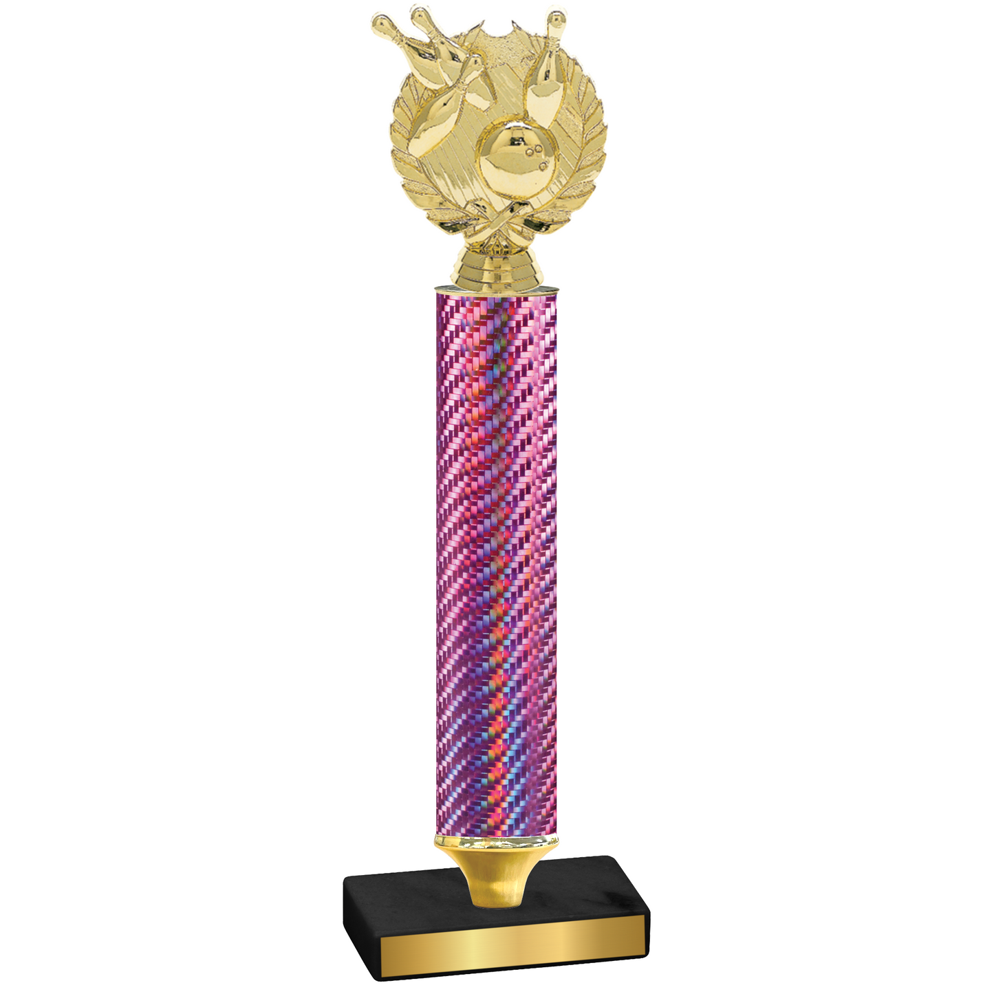 Value Pink Carbon Fiber Bowling Trophy