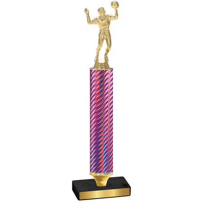 Value Pink Carbon Fiber Volleyball Trophy