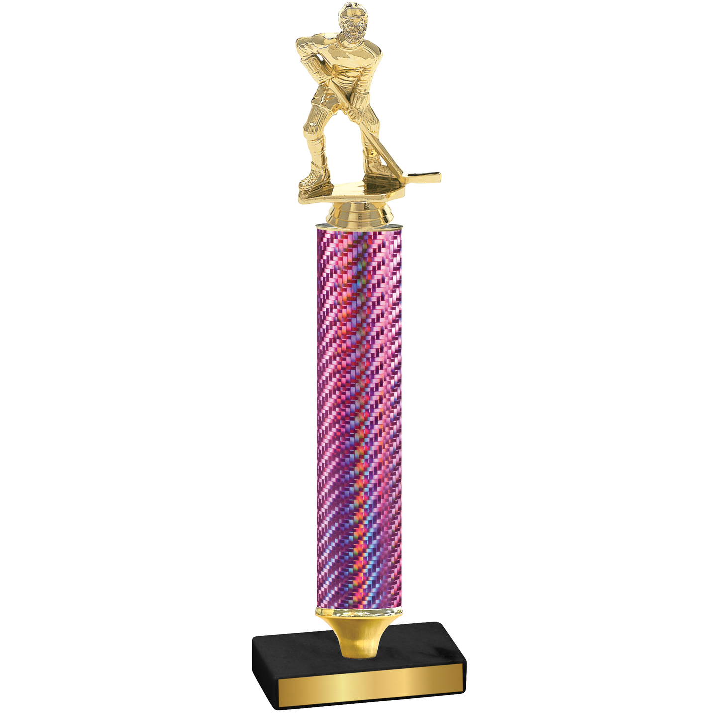 Value Pink Carbon Fiber Hockey Trophy