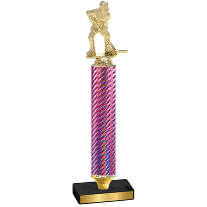 Value Pink Carbon Fiber Hockey Trophy