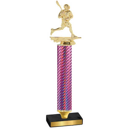 Value Pink Carbon Fiber Lacrosse Trophy