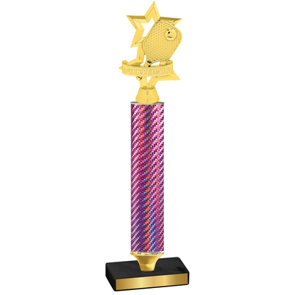 Value Pink Carbon Fiber Pickleball Trophy