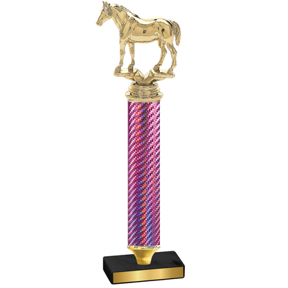 Value Pink Carbon Fiber Horses Trophy