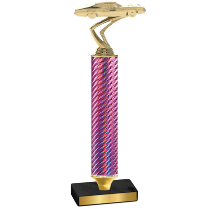 Value Pink Carbon Fiber Cars Trophy