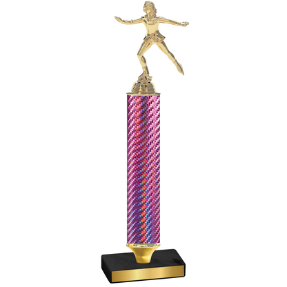 Value Pink Carbon Fiber Skater Trophy