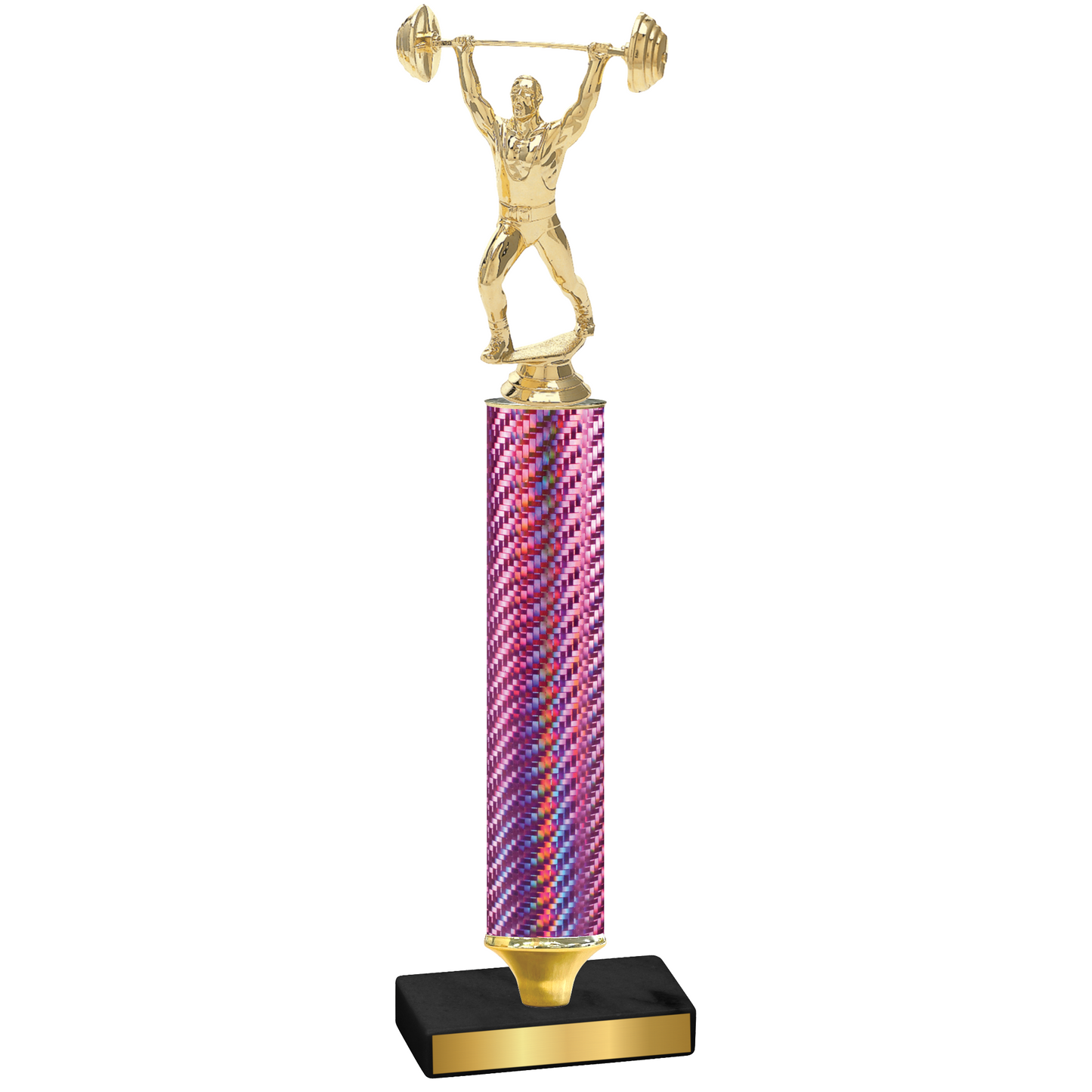 Value Pink Carbon Fiber Weights Trophy