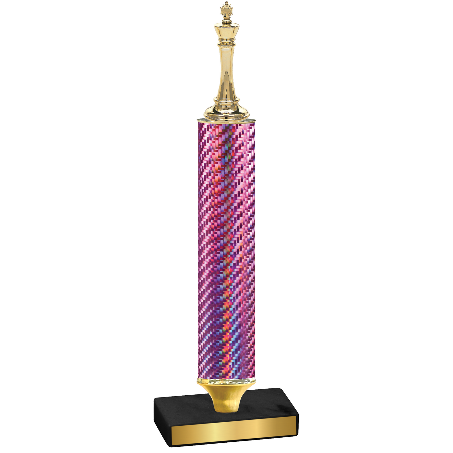 Value Pink Carbon Fiber Chess Trophy