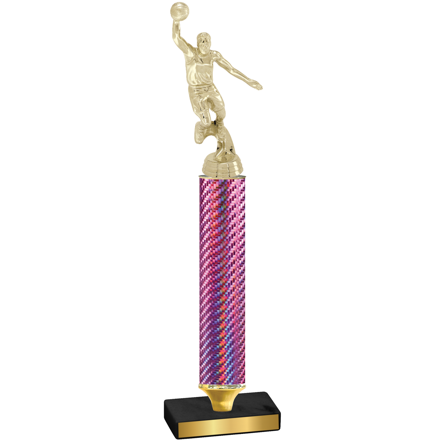 Value Pink Carbon Fiber Basketball Trophy