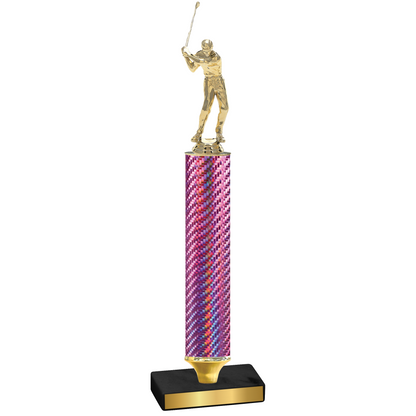 Value Pink Carbon Fiber Golf Trophy