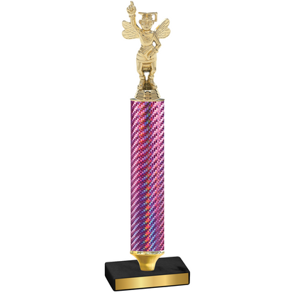 Value Pink Carbon Fiber Academics Trophy