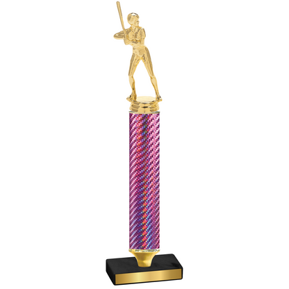 Value Pink Carbon Fiber Softball Trophy