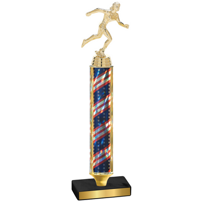 Value Flag USA Running Trophy