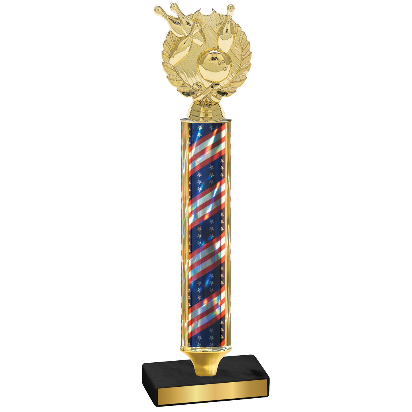 Value Flag USA Bowling Trophy