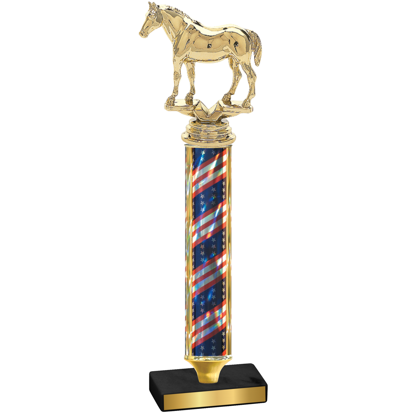 Value Flag USA Horses Trophy