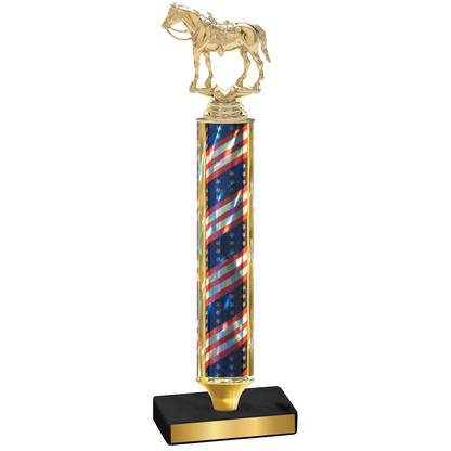 Value Flag USA Horses Trophy