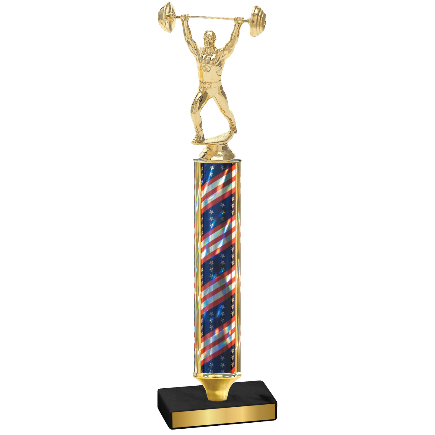 Value Flag USA Weights Trophy