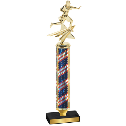 Value Flag USA Flag Football Trophy