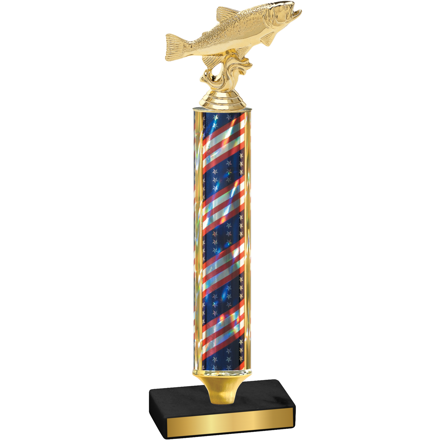 Value Flag USA Fishing Trophy