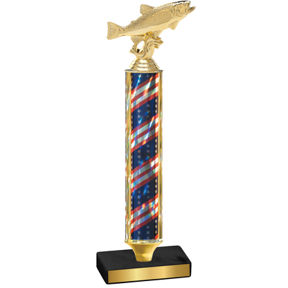 Value Flag USA Fishing Trophy