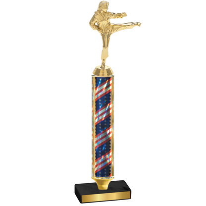 Value Flag USA Karate Trophy