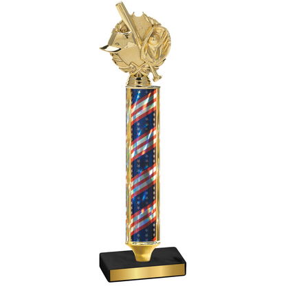 Value Flag USA Baseball Trophy