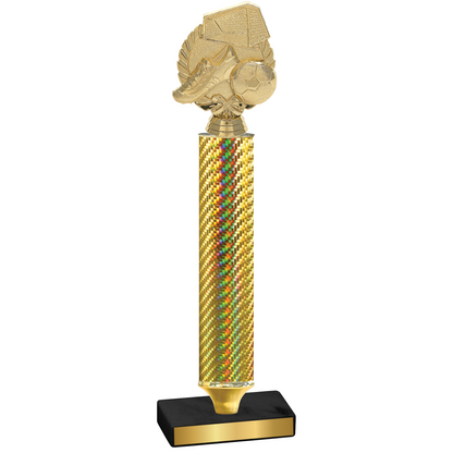 Value Gold Carbon Fiber Soccer Trophy