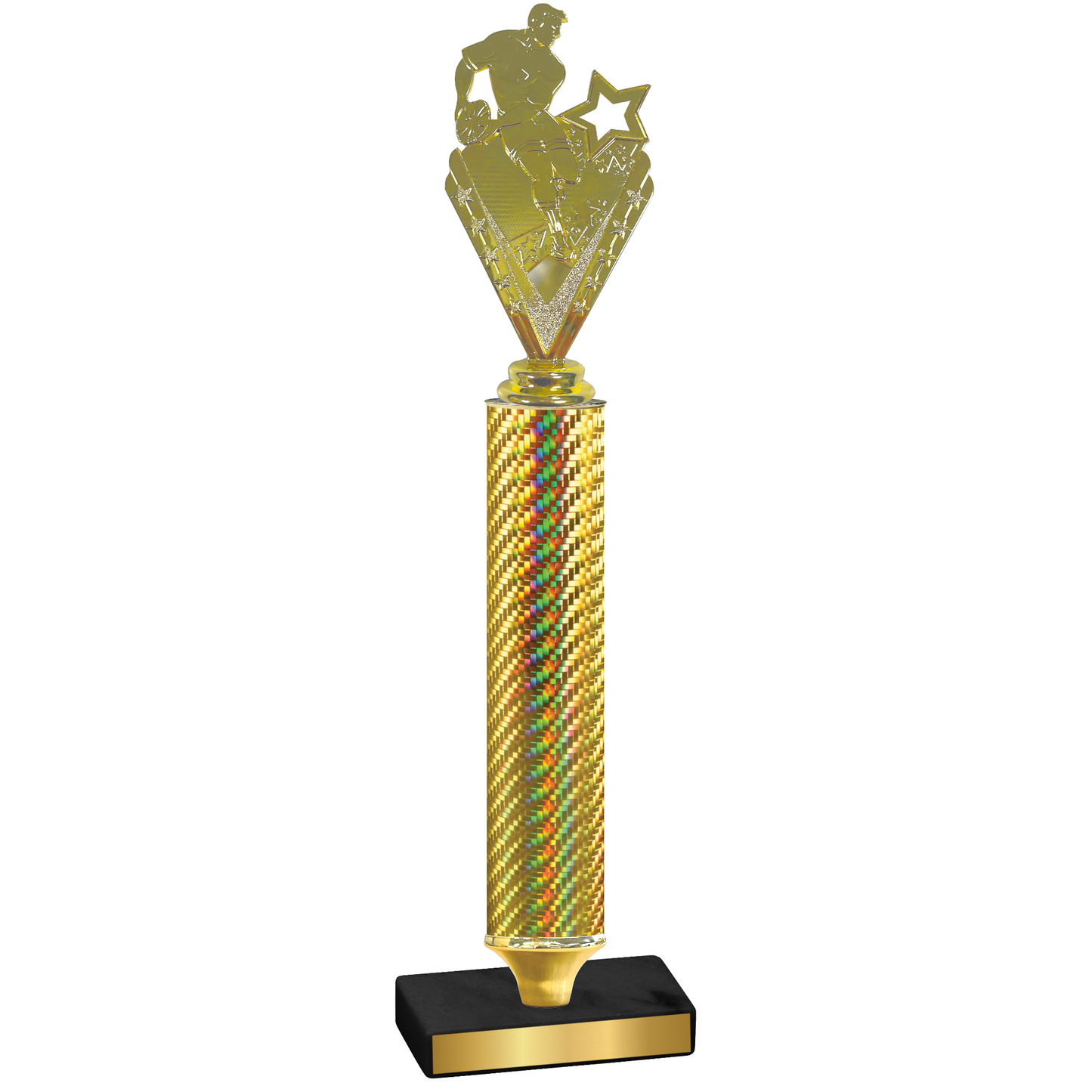 Value Gold Carbon Fiber Rugby Trophy