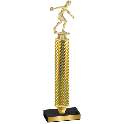 Value Gold Carbon Fiber Bowling Trophy