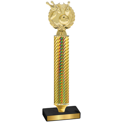 Value Gold Carbon Fiber Bowling Trophy