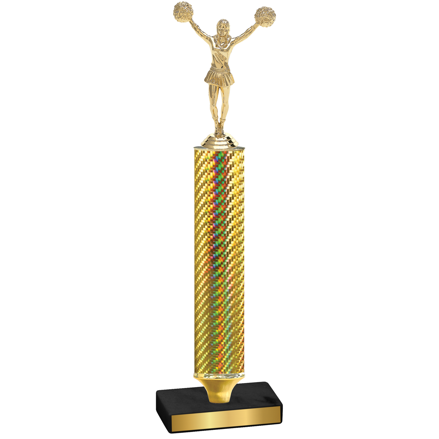 Value Gold Carbon Fiber Cheerleading Trophy