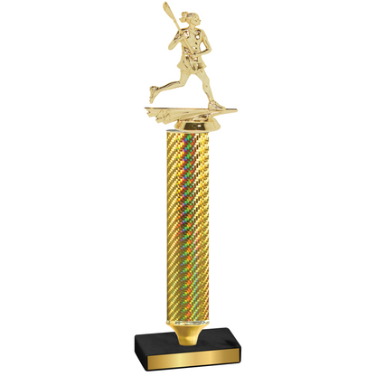 Value Gold Carbon Fiber Lacrosse Trophy