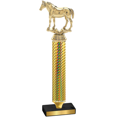 Value Gold Carbon Fiber Horses Trophy