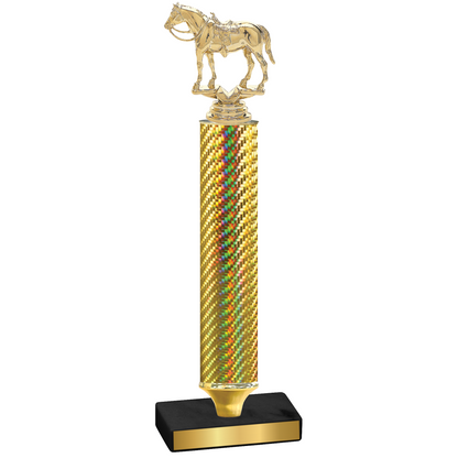 Value Gold Carbon Fiber Horses Trophy