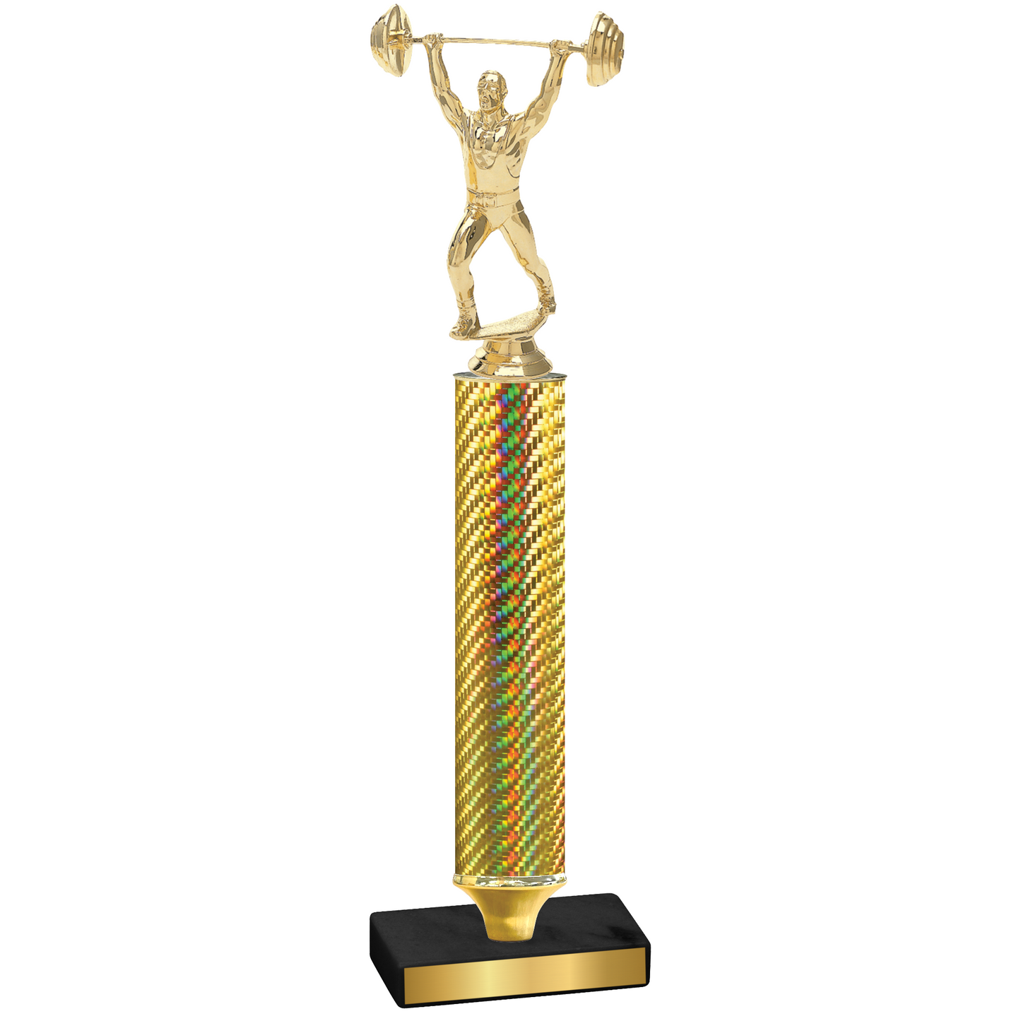 Value Gold Carbon Fiber Weights Trophy