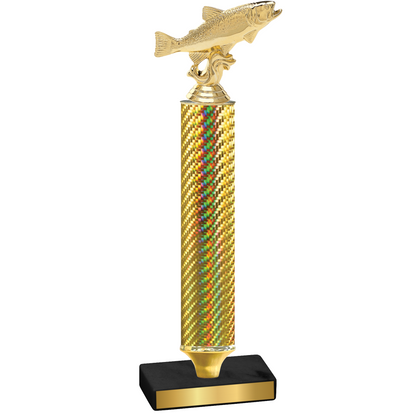 Value Gold Carbon Fiber Fishing Trophy