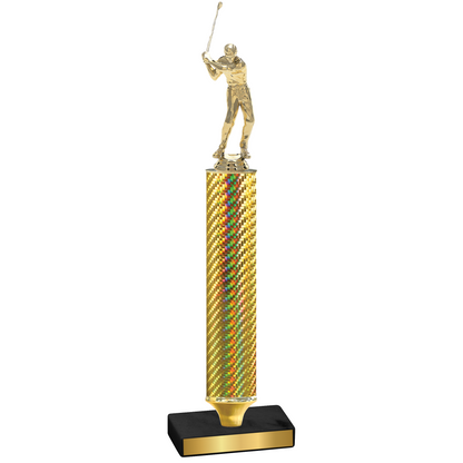 Value Gold Carbon Fiber Golf Trophy