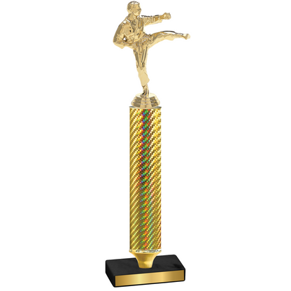 Value Gold Carbon Fiber Karate Trophy