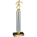 Value Silver Carbon Fiber Soccer Trophy