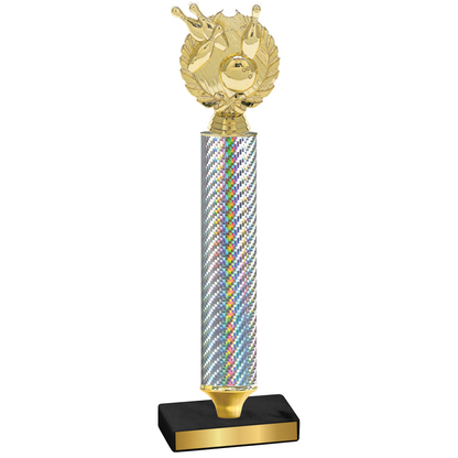 Value Silver Carbon Fiber Bowling Trophy