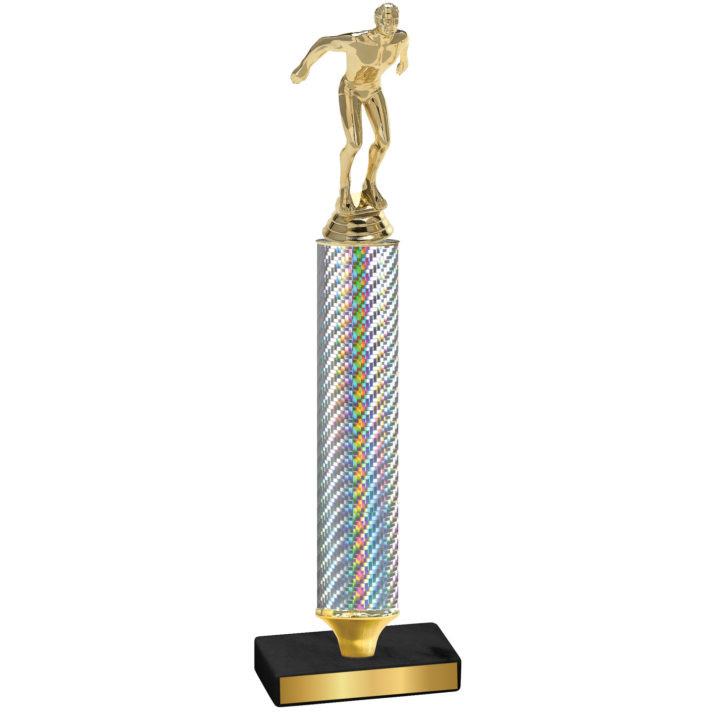 Value Silver Carbon Fiber Swimming Trophy