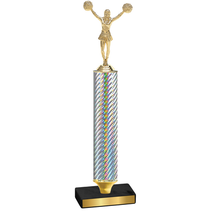 Value Silver Carbon Fiber Cheerleading Trophy