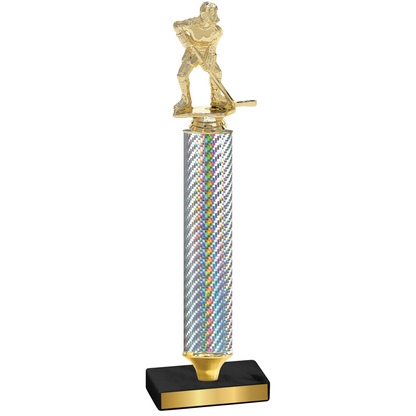 Value Silver Carbon Fiber Hockey Trophy