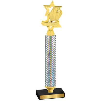 Value Silver Carbon Fiber Pickleball Trophy