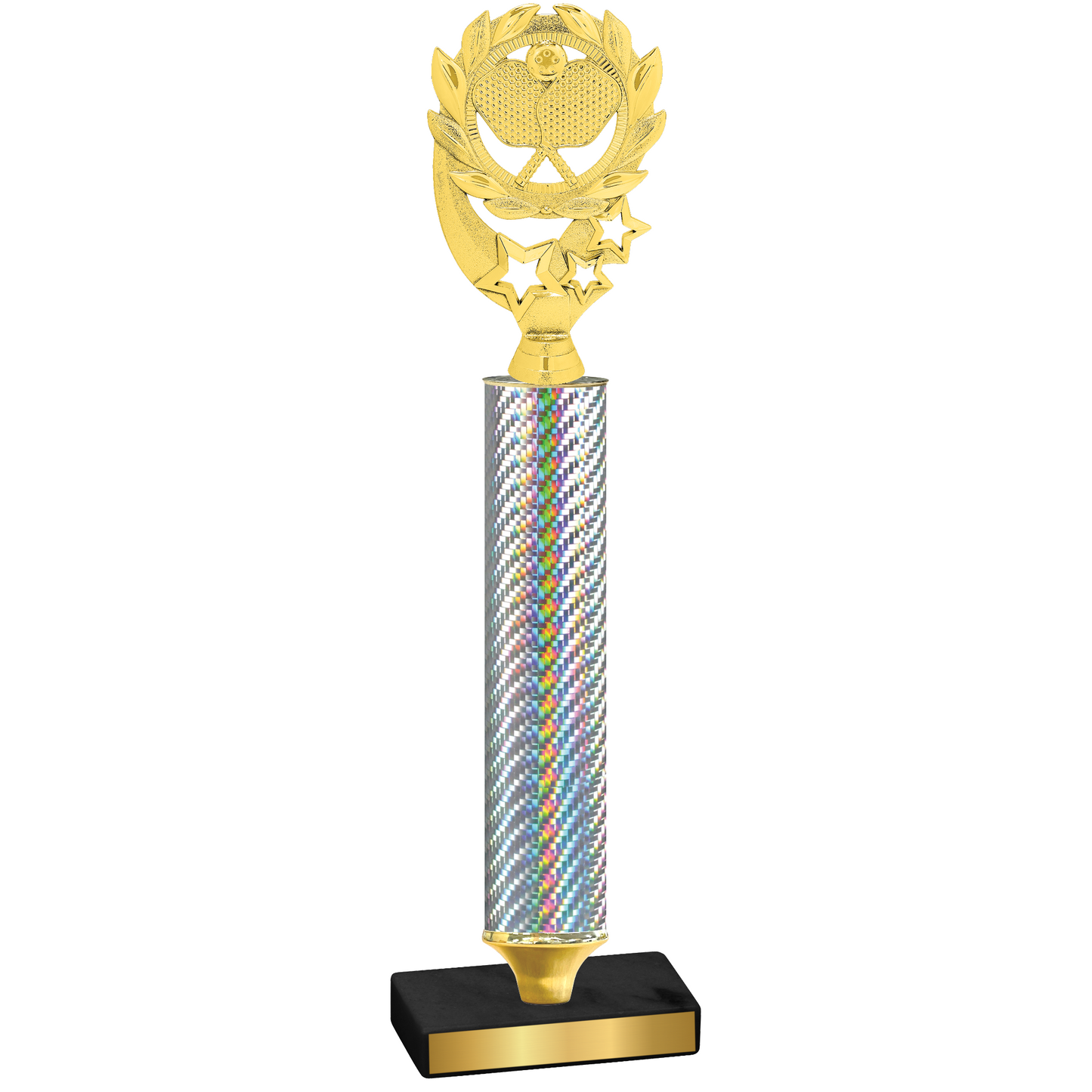 Value Silver Carbon Fiber Pickleball Trophy