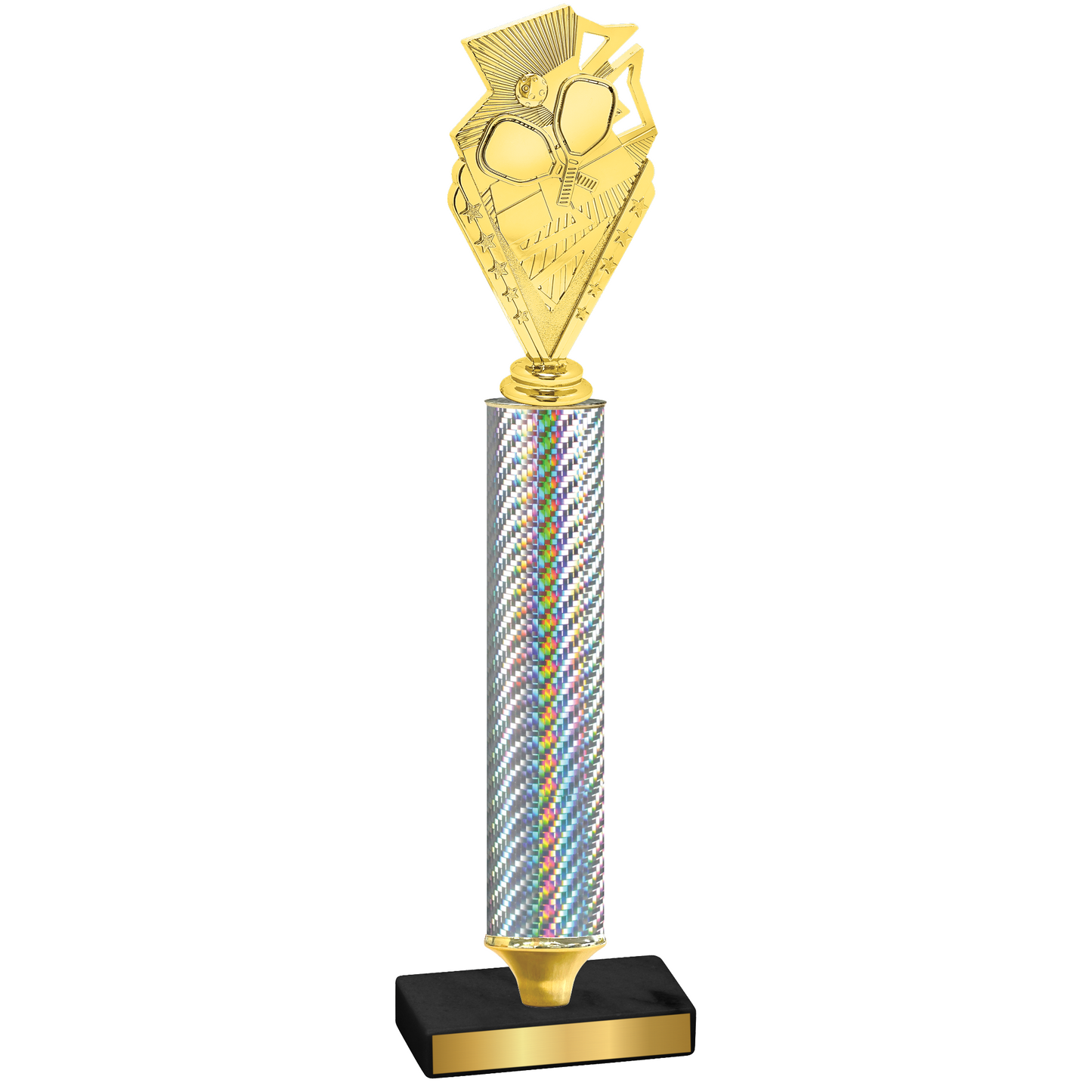 Value Silver Carbon Fiber Pickleball Trophy