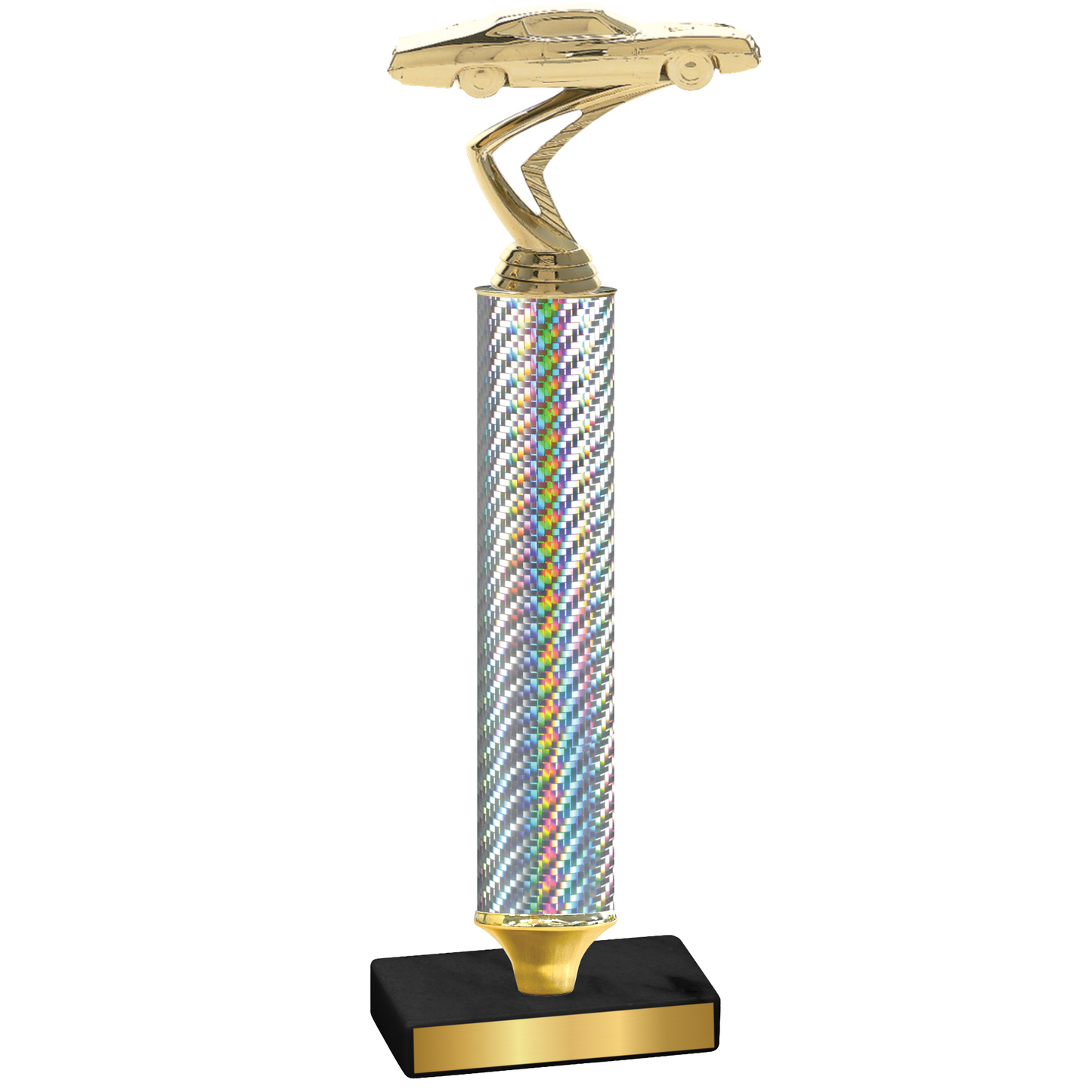 Value Silver Carbon Fiber Cars Trophy