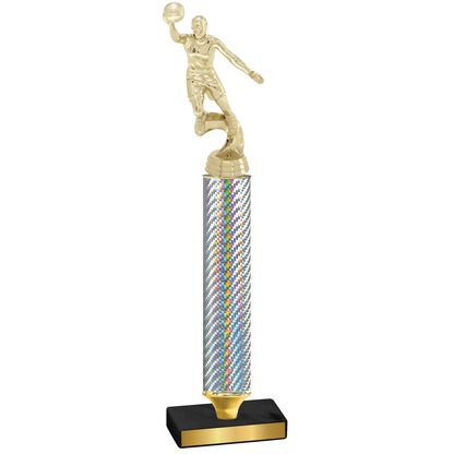 Value Silver Carbon Fiber Basketball Trophy